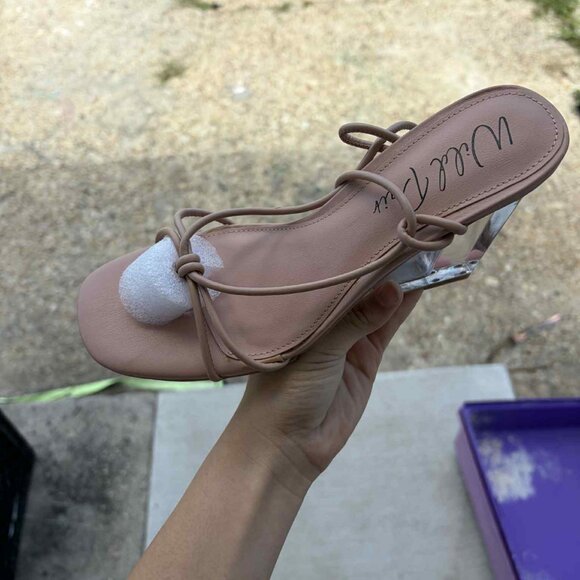 Wild pair Santeago Ankle Tie Heels sz7 - Picture 2 of 7